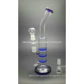 Wholesale Classic Glass Water Pipe with 3 Layer Honeycomb Percs